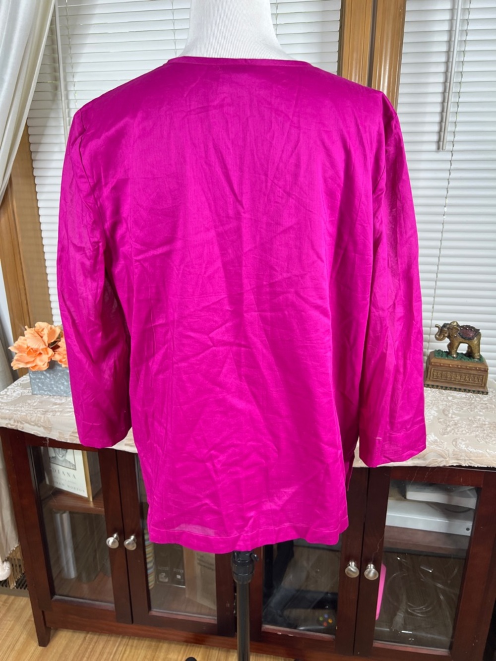 Talbots NWT Split Neck Tunic Top Size Large - Picture 5 of 8